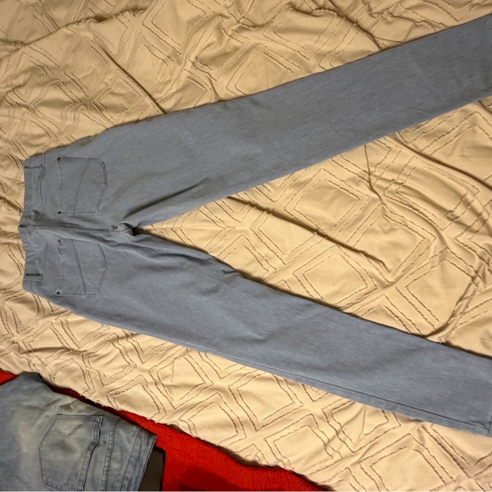 Time and Tru Light Blue Jeggings - Picture 2 of 3